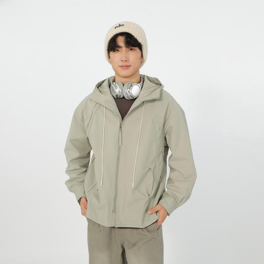 连帽拉链休闲基础带帽外套-纪念日百货门店同款166595198 商品图0