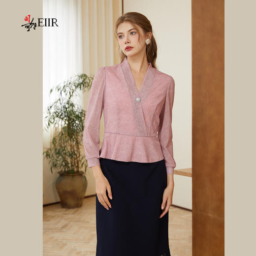 司歌弹力收腰长袖上衣T921254 商品图0