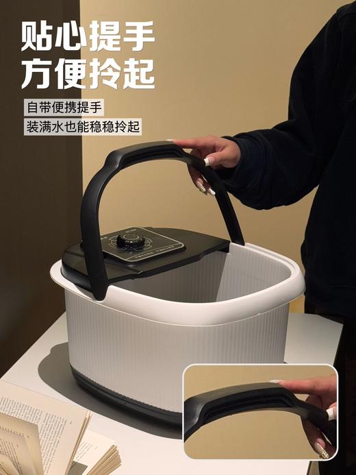 💓秋冬高端养生局❗️立冬多泡脚❗️ 【鼎泰按摩恒温足浴盆】🌺 12个按摩轮搭配红光，🔥滚一滚就揉活足底穴位还能去硬皮，带中药盒便携提手和排水口！ 商品图3