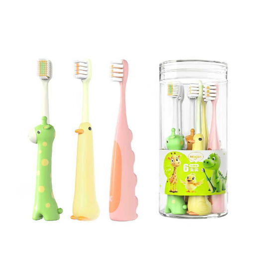 茗诗洁儿童混合牙刷6支-3-12岁（2507102） 商品图1