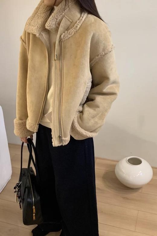 LNNNS 加厚毛绒皮毛一体麂皮外套 21330 商品图3