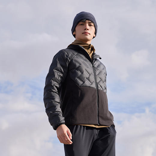 多威新品拼接保暖休闲运动男款户外跑步女轻薄羽绒服2452202 商品图6