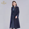 【羊绒】乔万尼羊绒羊毛大衣收腰中长款毛呢外套EF4A119 商品缩略图1