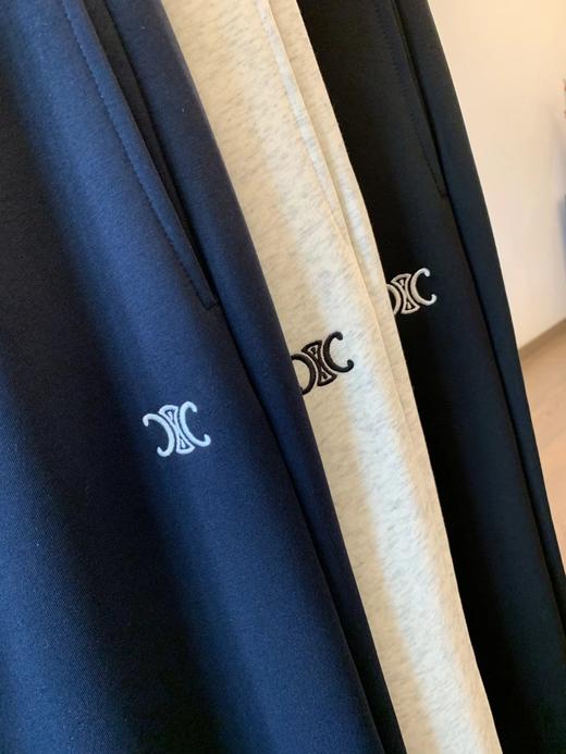 D111117新款高弹力双层腰边设计刺绣加绒休闲裤女裤 商品图11