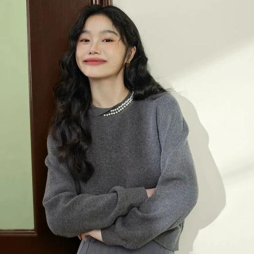 珍珠流星毛衫｜随性又温柔，法式轻奢氛围感拉满【3-5天发货】 商品图0