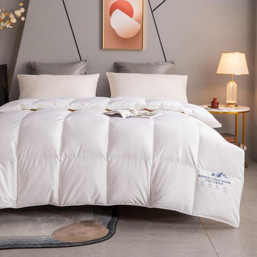 绝了！太暖和，轻如云朵！【西伯利亚进口白鹅绒】恒源祥 高端静音鹅绒被 精选腹部大朵绒 立体填充 被面静音 1件充绒量相当于8件羽绒服 抵御西伯利亚的严寒（单被子，送礼袋） 商品图0
