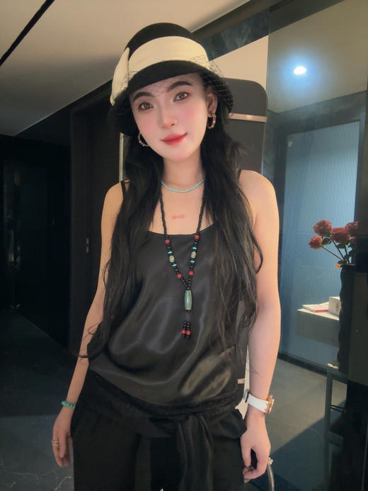 醋酸蕾丝吊带上衣 商品图2