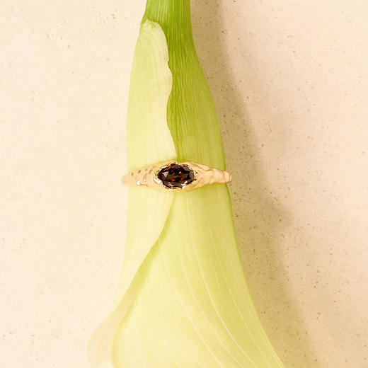 北京仓｜Agapee-Maria Mini Brown-棕色 锤纹 迷你 戒指［法国设计师］ 商品图4