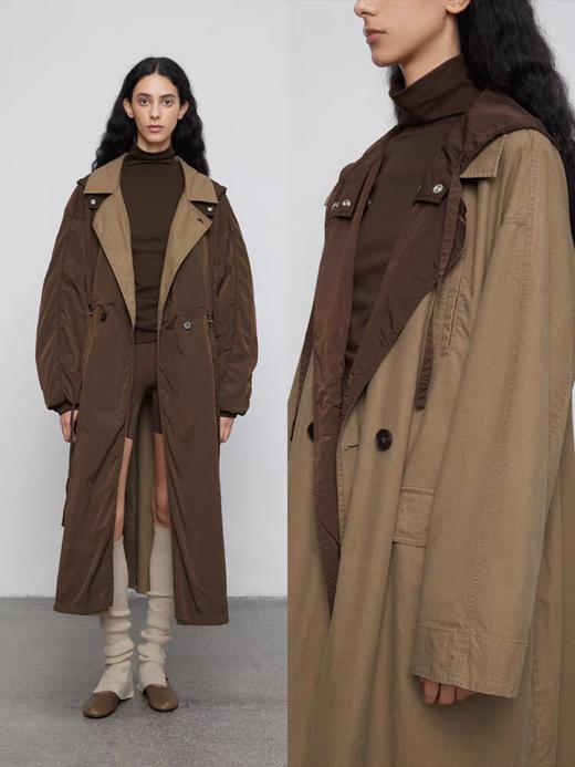 半圆/Q5221777/长款两面穿风衣外套 商品图0