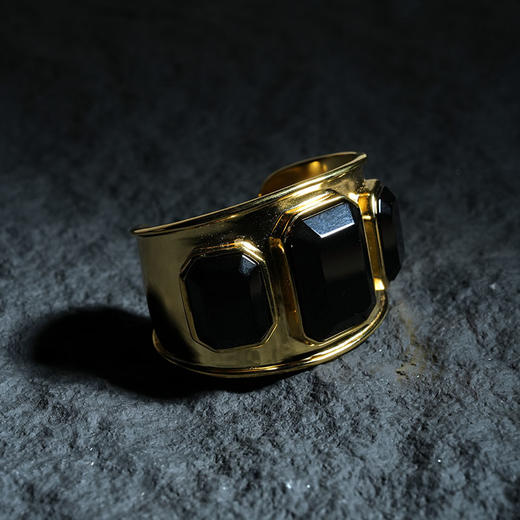 北京仓｜Goossens Paris-MANCHETTE 3 CRN- 黑玛瑙 手镯［法国设计师］ 商品图2