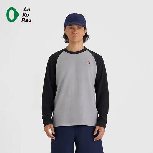 D111124男女秋冬旅行轻量保暖磨毛圆领长袖T恤 商品图4