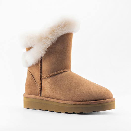 起程毛边中筒靴SWOW086YW 商品图1