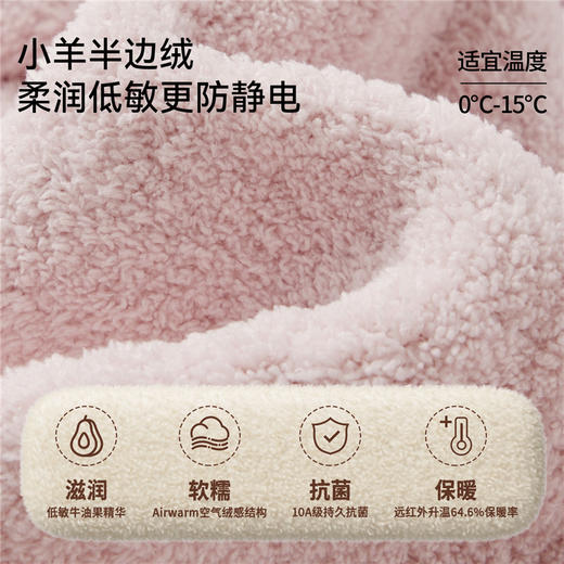 【宝宝服饰】嫚熙儿童家居服可可熊半边绒套装宝宝加厚加绒保暖睡衣套装秋冬 商品图4