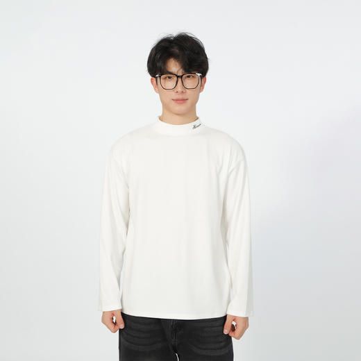 基础纯色双面抓毛刺绣T恤-纪念日百货门店同款165993338 商品图1