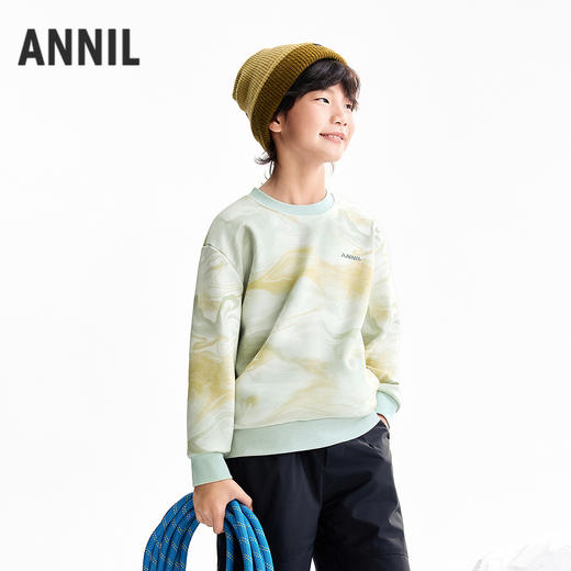 【实体店同款】男童圆领长袖卫衣冬季新款安奈儿童装AB541359 商品图1