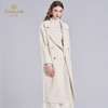 【羊驼毛】【绵羊毛】乔万尼羊驼毛大衣外套女秋冬新款白色收腰高级感EF4A128 商品缩略图1