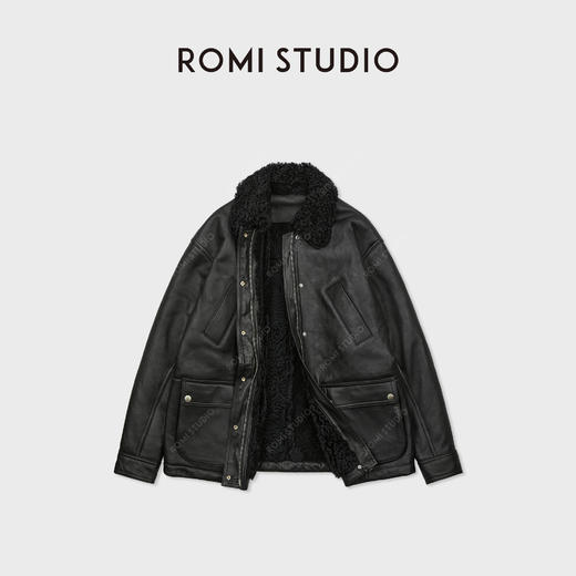 ROMI STUDIO冰岛进口绵羊皮柔韧细腻三防工装皮毛一体 RWCWW87037 商品图0
