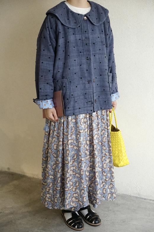 Bunon波点娃娃领棉服 商品图1