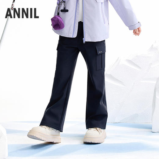 【实体店同款】女童全腰梭织长裤冬季新款安奈儿童装AG546068 商品图2