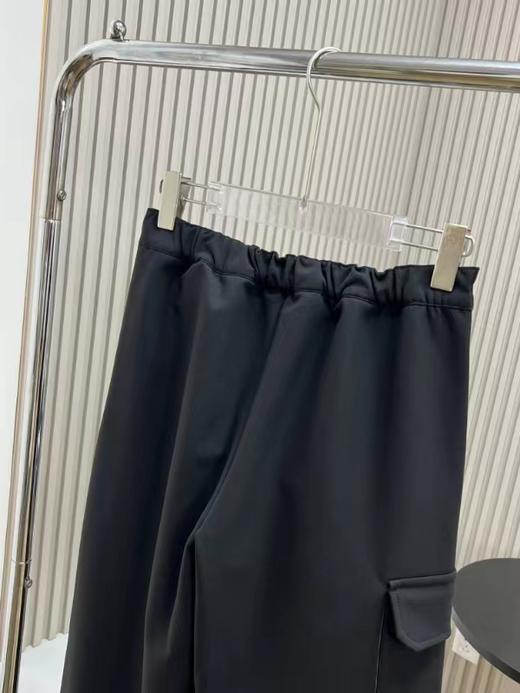 D111115潮牌梭织长裤女2025冬季加绒新款宽松工装裤降落伞裤 商品图5