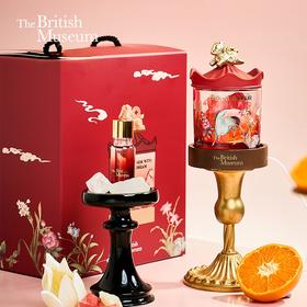 大英博物馆 新年系列 八骏马祥瑞香氛晶石灯礼盒-雪域沁香