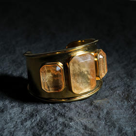 北京仓｜Goossens Paris-Stones-方形水晶 开口手镯［法国设计师］