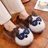棉拖鞋女士冬季新款家居室内防滑厚底可爱小狗保暖毛绒拖鞋【WG25102】 商品缩略图0
