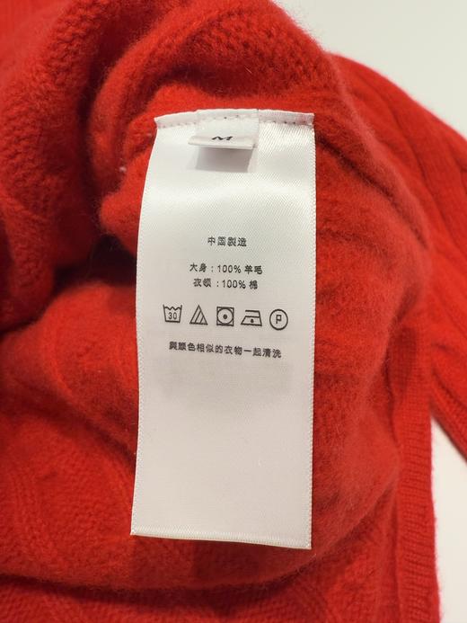 Ralph Laure*n拉夫劳*伦 100%羊毛🦙粗绞花polo领毛衣 商品图13
