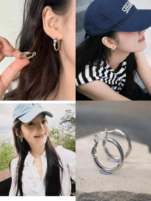 美国轻奢小众牌Adornmonde经典hoops耳圈 商品图0