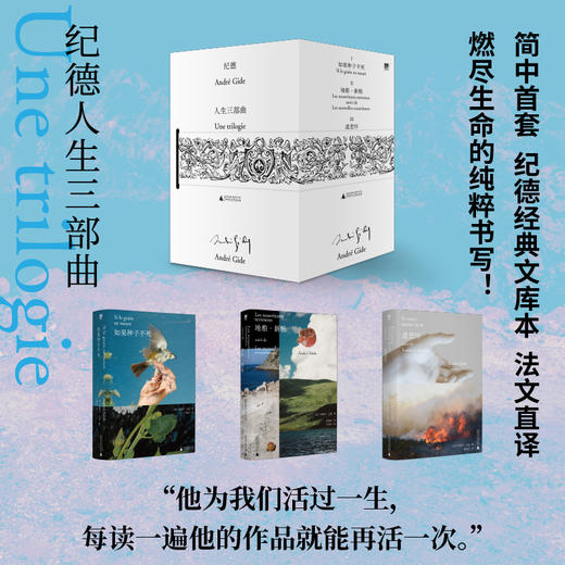 纪德人生三部曲 安德烈·纪德 /著 唐祖论 徐丽松 严慧莹/ 译 商品图0