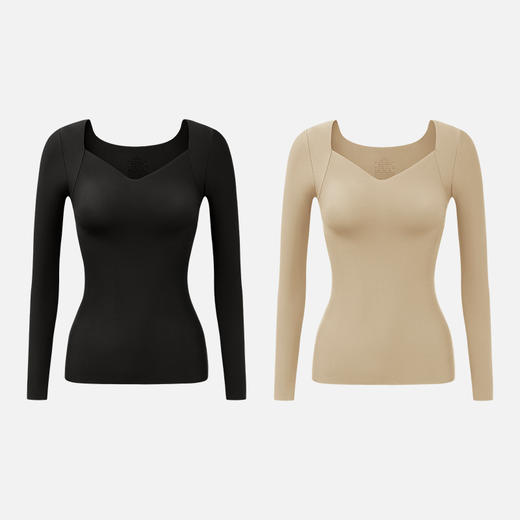 💥【【双十二 直降10元】二合一固定杯隐形热能美肤打底衣A169#🔥】  原价单件39.9元，2件59.9元 双十二惊喜直降10元   👉   单件仅29.9元，2件到手49.9元！ 商品图4