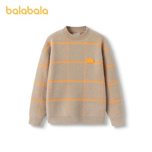 巴拉巴拉男童毛衣套头打底衫童装舒适柔软中大童针织衫百搭时尚潮 商品图4