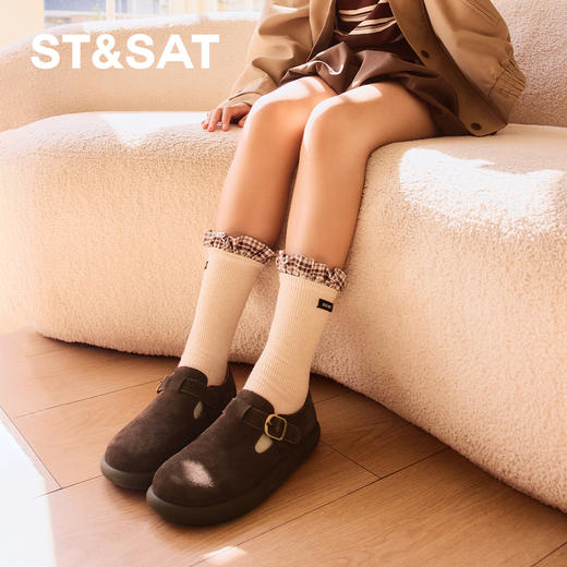 【童鞋】星期六经典百搭单扣男女童勃肯鞋SSD3191U42 商品图5