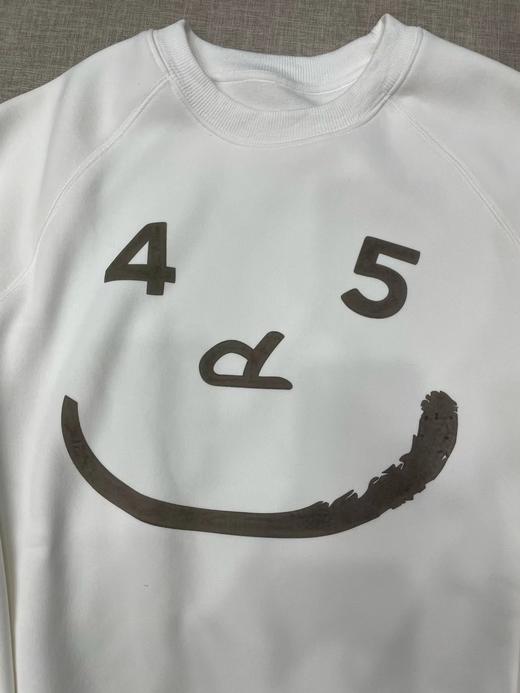 D111126秋冬新品笑脸字母印花插肩袖圆领加绒加厚卫衣 商品图11