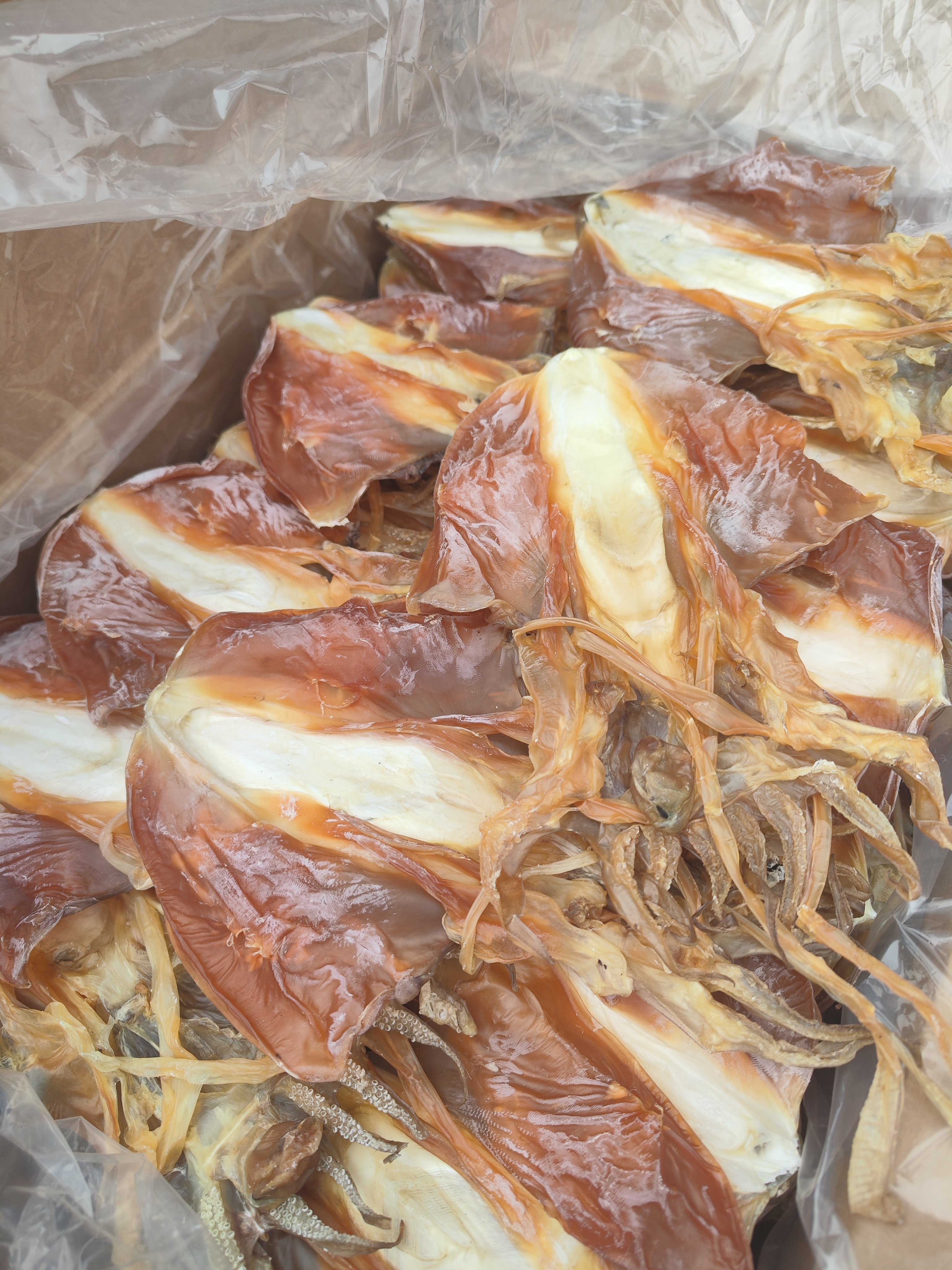 正宗北海墨鱼/血墨鱼，原始手法加工，鲜度好，香味浓。收货后请放冷藏保存，品质一样，论斤不论个，介意慎拍哦~可备注送礼袋，无备注随机发货