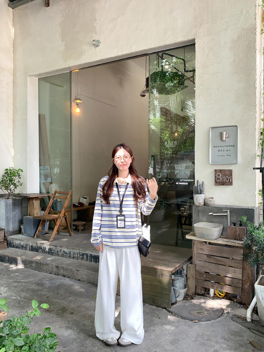 【149元任选2件】现货！蓝色条纹polo领针织衫 商品图11