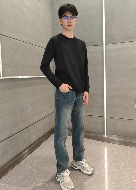 G2000男装FW25【棉质舒适弹】印花LOGO休闲百搭T恤58141012 商品图4