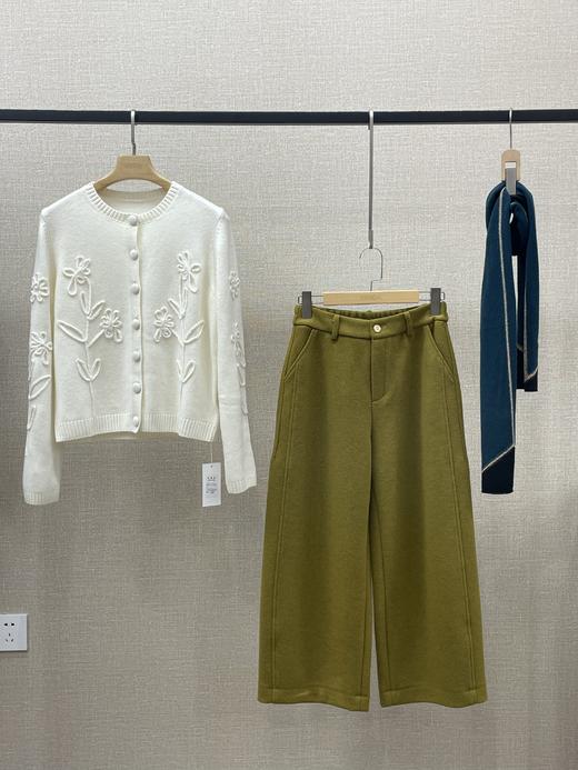 圆领提花针织衫 商品图0