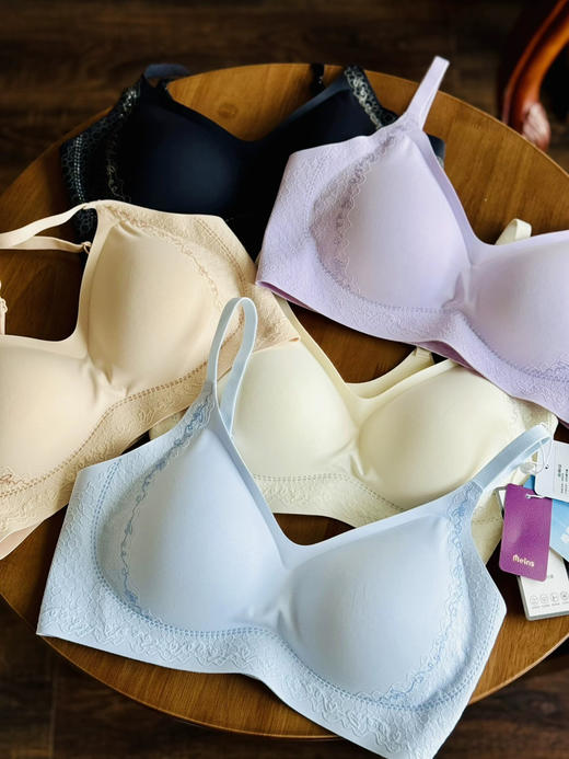 梅因斯3⃣️D刷花蚕丝文胸内衣 商品图1