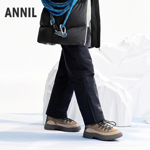 【实体店同款】男女童全腰梭织羽绒裤冬季新款安奈儿童装AM546077 商品图2