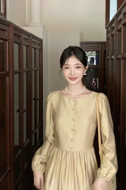 ELLA JADE 法式宫廷风高级质感长袖连衣裙 21499 商品图1