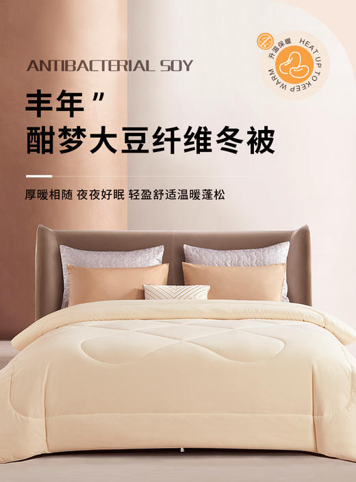 【维科家纺】  酣梦大豆纤维保暖冬被-丰年 商品图6