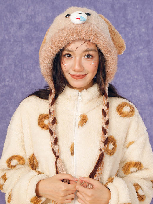 加厚可爱萌萌动物园辫子套帽-纪念日百货门店同款166745475 商品图1