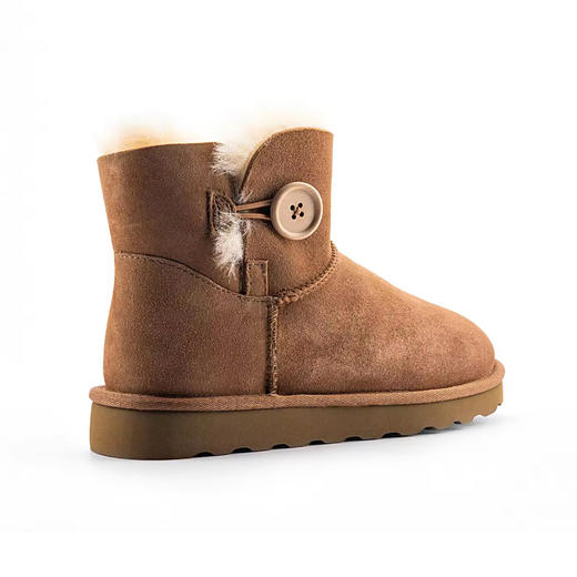 【栗色预售10天】起程隆丰出品木扣款女士雪地靴 LZ563M 商品图3