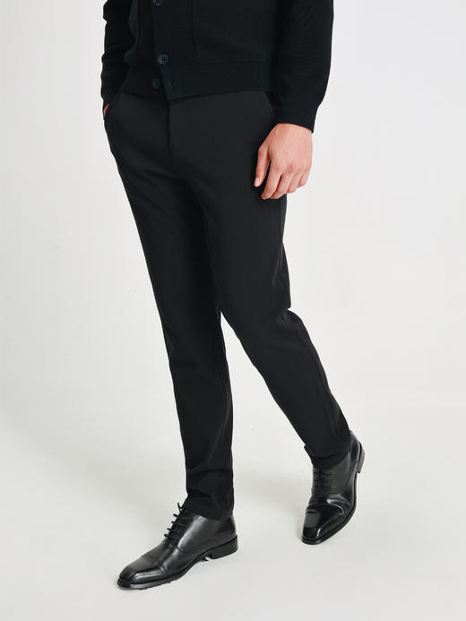 callisto黑色莫代尔棉混纺休闲裤 商品图3