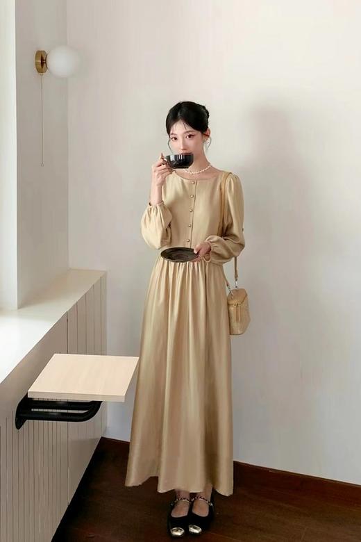 ELLA JADE 法式宫廷风高级质感长袖连衣裙 21499 商品图0