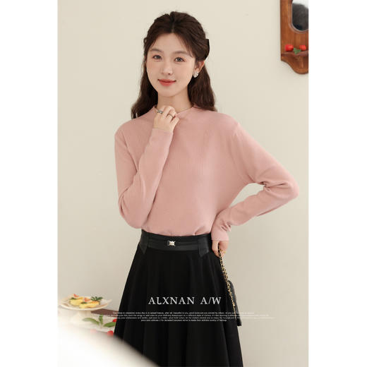 鹿向南《心动循环》内搭针织衫女新款冬季毛衣加绒打底衫长袖上衣 商品图0