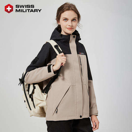 SWISS MILITARY瑞士军工/男女同款冲锋衣  防风，防水 情侣时尚百搭外套  1688 外壳 商品图9