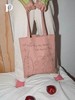 4楼Eubelle欧蓓 puui原创生活春夏大容量单肩手提包 帆布粉色刺绣通勤 活动价：128元 商品缩略图1