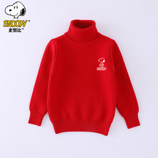 {史努比}儿童装高领毛衣冬季内搭校服神奇百搭打底衫90-160 商品图5